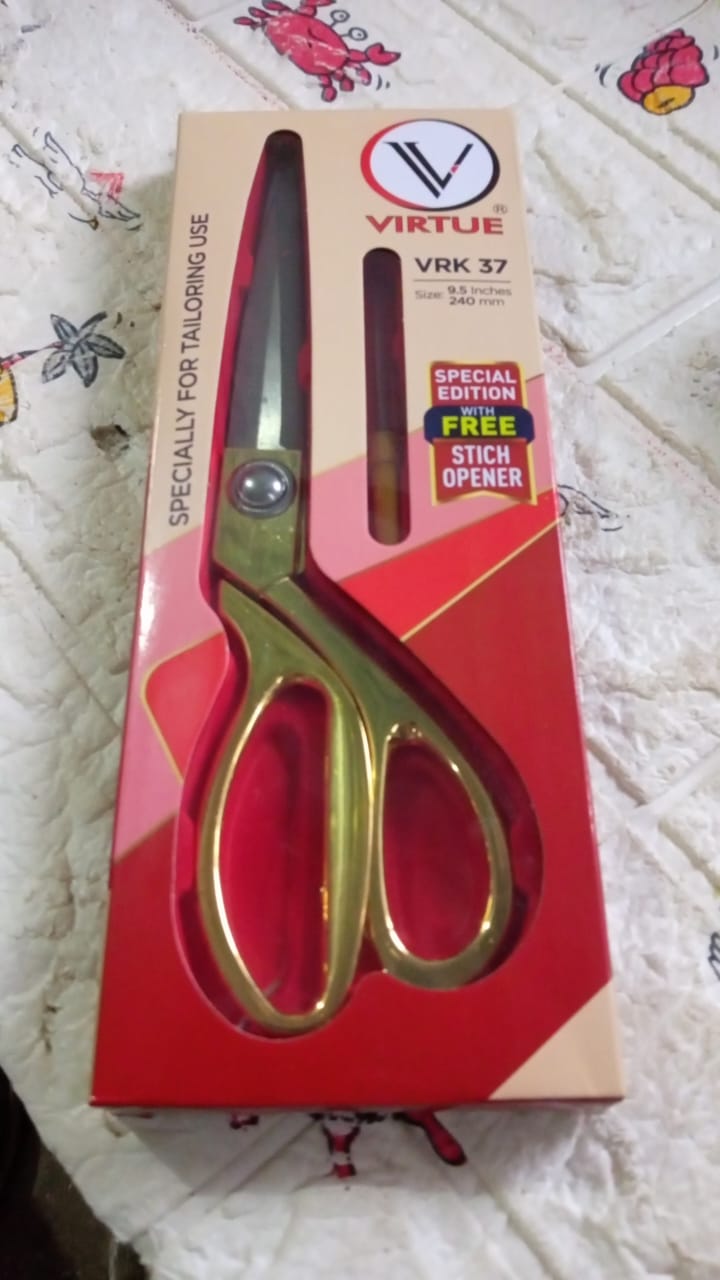 1543 Stainless Steel Tailoring Scissor Sharp Cloth Cutting for Professionals, Stainless Steel Sharp Tailor Scissors Clothing Scissors Professional Heavy Duty Dressmaking Shears Sewing Tailor (Golden)(9.5 Inch) 1543 Stainless Steel Tailoring Scissor Sharp Cloth Cutting for Professionals, Stainless Steel Sharp Tailor Scissors Clothing Scissors Professional Heavy Duty Dressmaking Shears Sewing Tailor (Golden)(9.5 Inch)